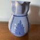 Antique blue glazed terracotta pitcher gaubert vintage kitchen
