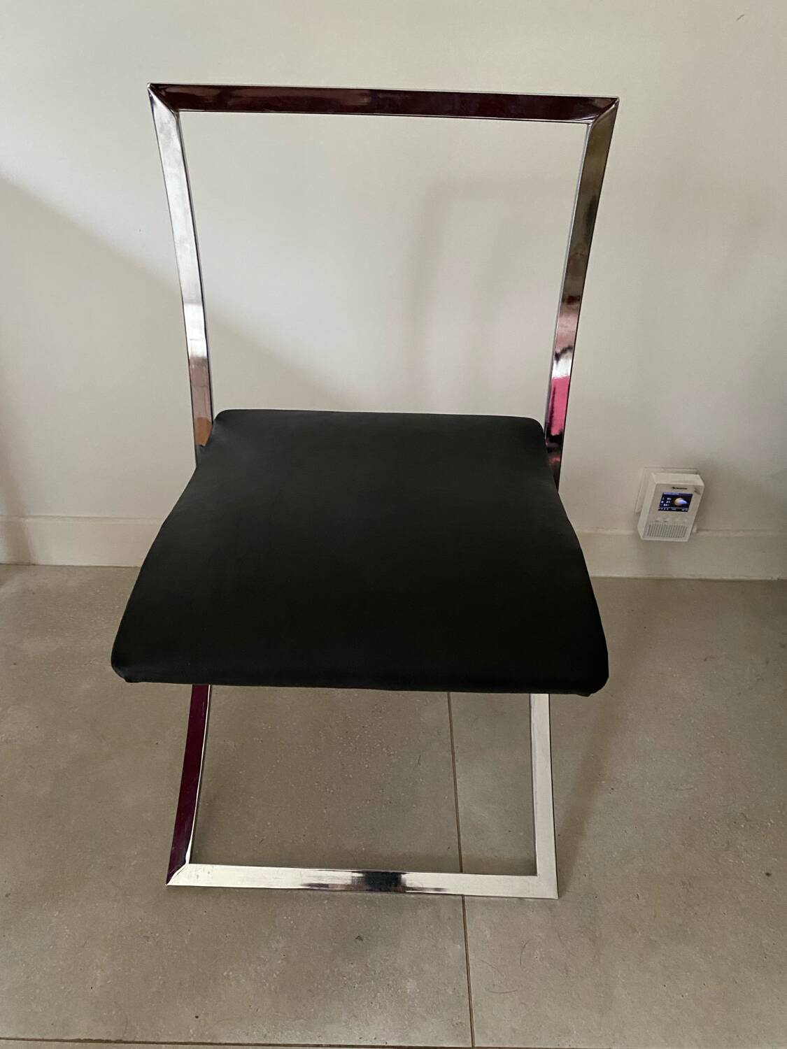 Pair of "Luisa" chairs by Marcello Cuneo for Mobel Italia 70's