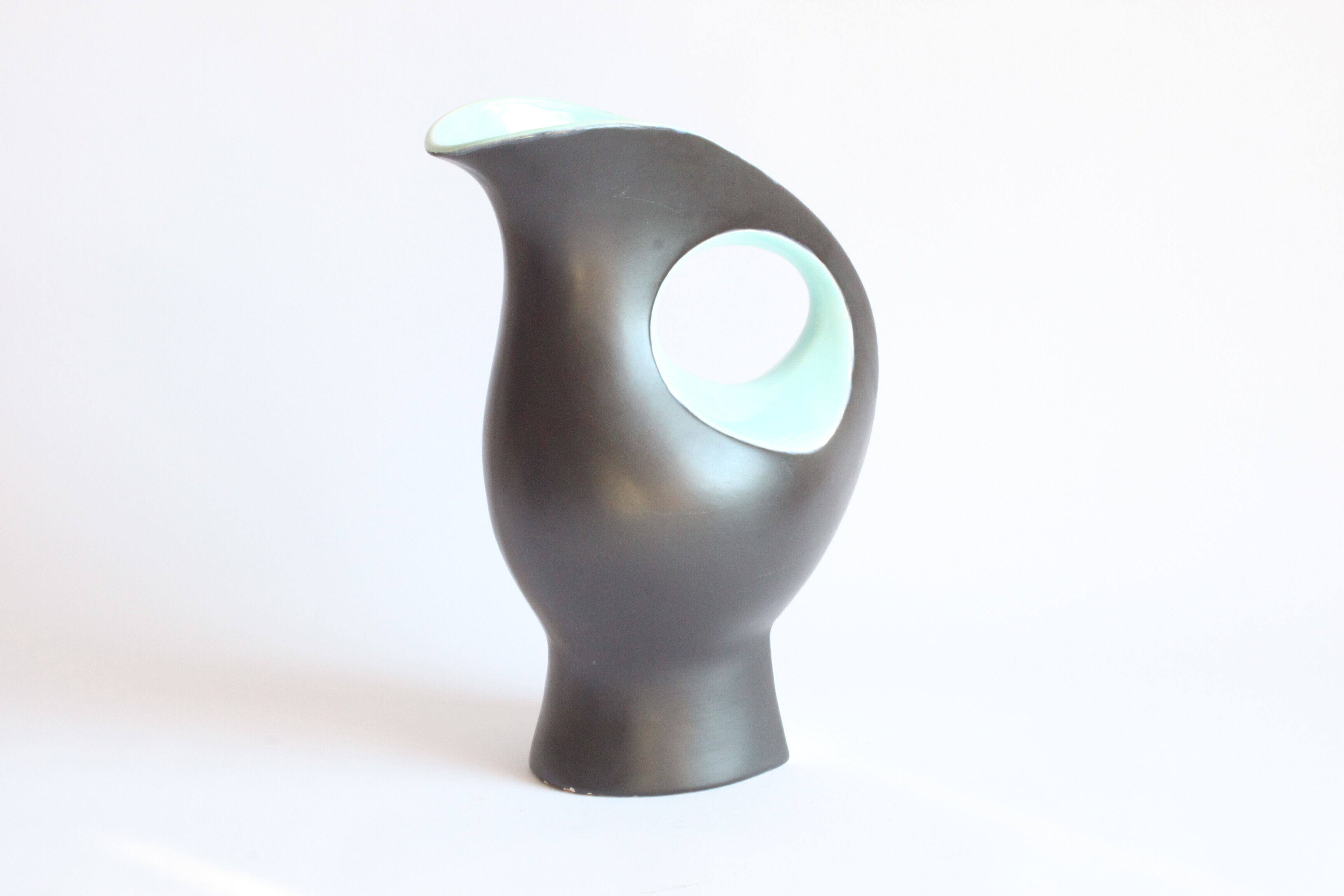 Vase en céramique zoomorphe d’André Bayer, Bruxelles années 1950
