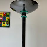 Floor lamp, 80s silver metal
