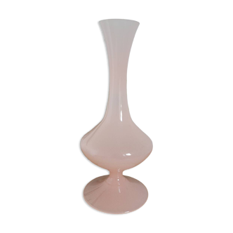 Vase soliflor opaline rose