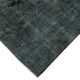 Hand-Knotted Hi-Low Pile Oriental 1980s 144 cm x 245 cm Black Carpet
