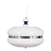 Vintage 1970s white plastic chandelier, Italian design