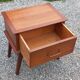 Vintage bedside table with compass legs from the 50s