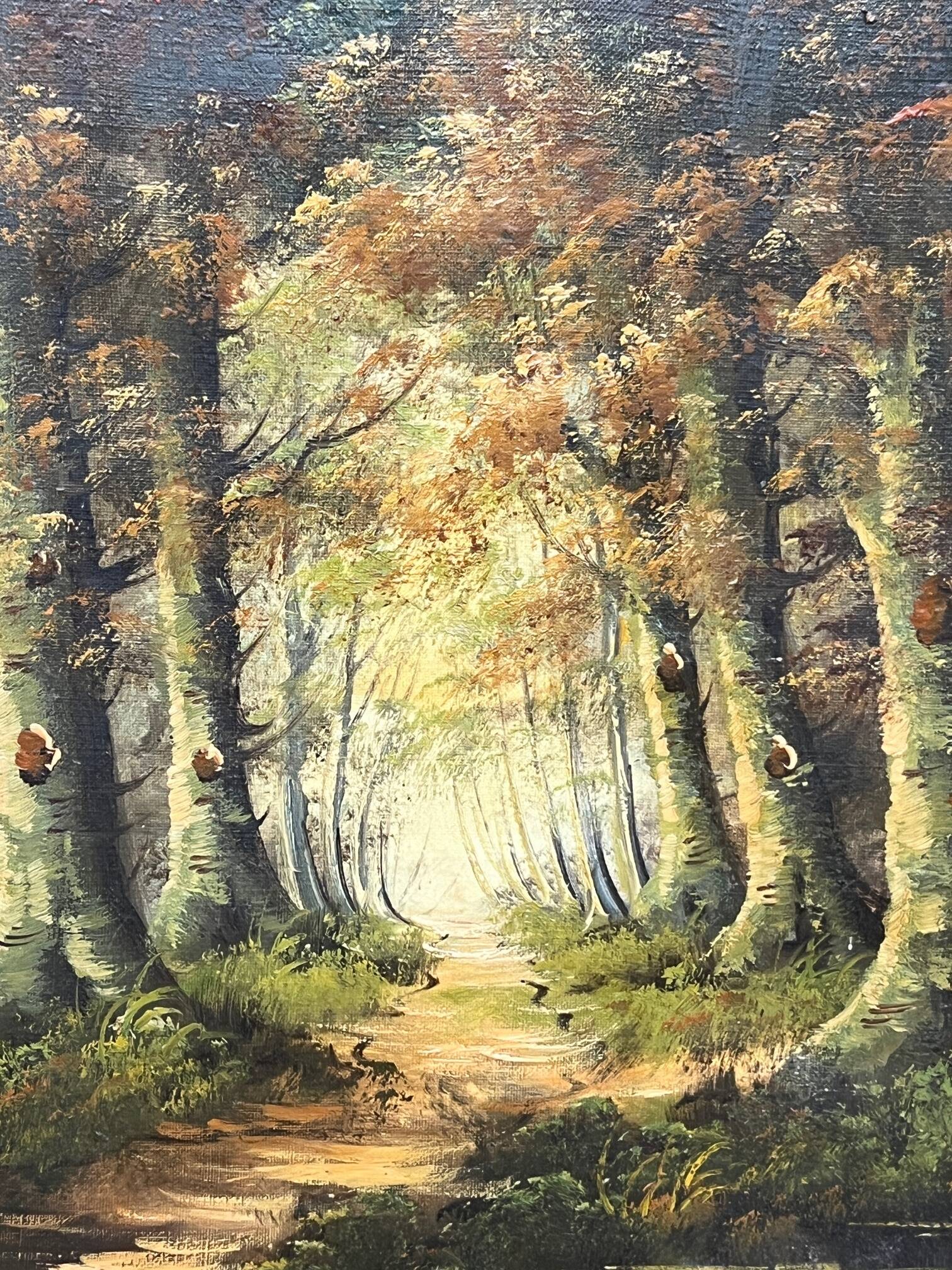 J. Somers, "Forest Landscape." Oil on canvas.