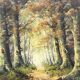 J. Somers, "Forest Landscape." Oil on canvas.