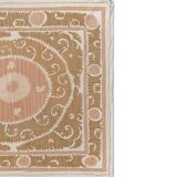 Hand knotted rug, vintage turkish rug 134x151 cm