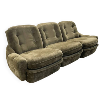 Modular three-piece sofa set 'Orchidée' designed by Michel Cadestin for Airborne.