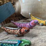 Set of 6 enameled stoneware fish knife rests