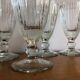 4 bistrot ice cream cups thick glass vintage