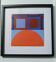 Tableau Vintage Art Optique - Victor Vasarely - Frame 40x40cm.