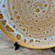 Vintage serving dish for cakes in Niderviller stoneware, Fauve model from the 1960s.