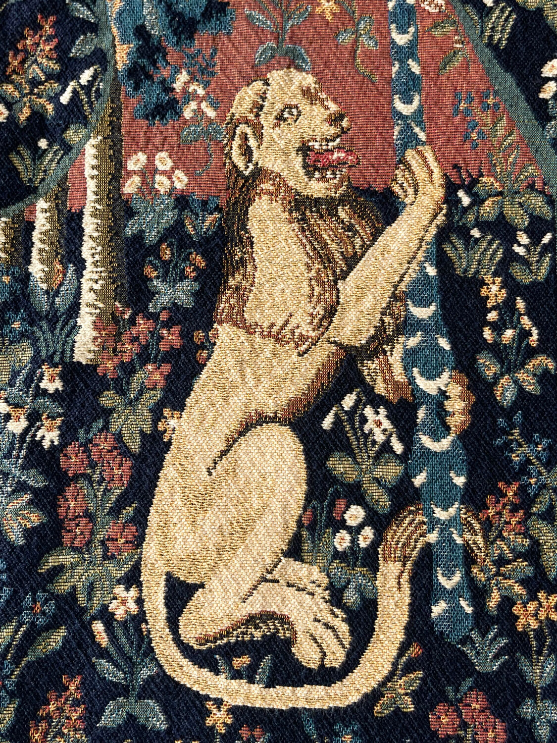 Wall tapestry panel.