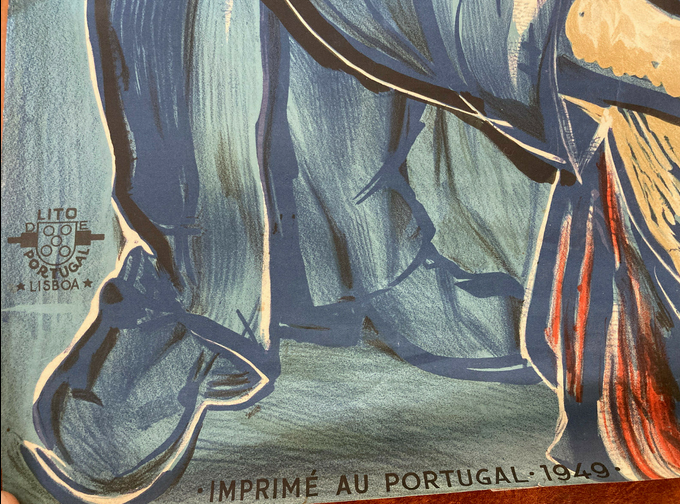 Old poster - popular festivals Portugal -