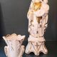 Virgin and Child + small vase. Gilded with fine gold