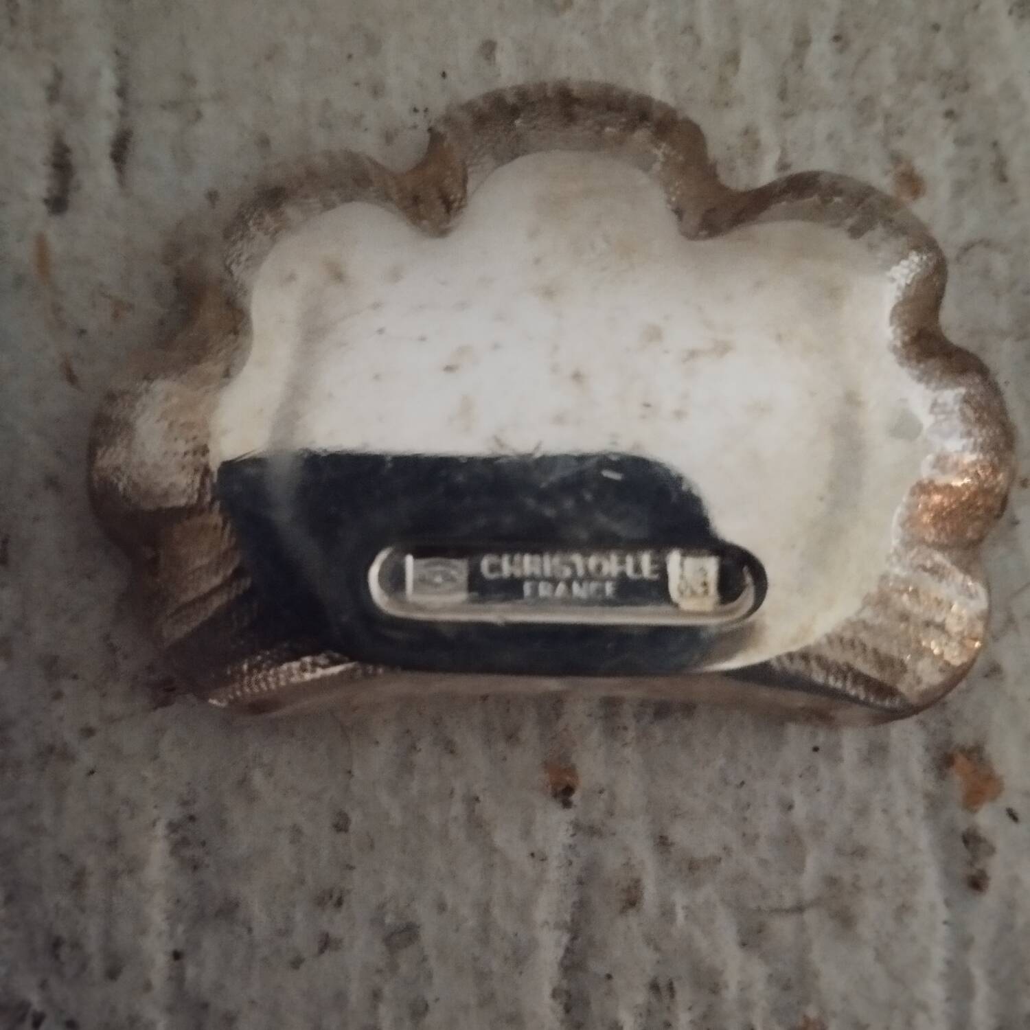 10 Christofle silver-plated knife rests