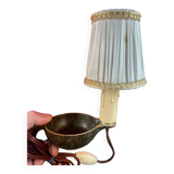 Ancienne lampe bougeoir bronze