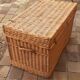 Rattan storage trunk late nineteenth century