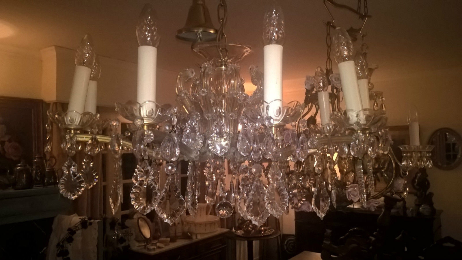 Marie-Therese's 10-armed light chandelier