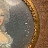 Signed miniature portrait