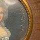 Signed miniature portrait