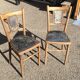 Pair of baumann wooden bistro chairs circa 1905