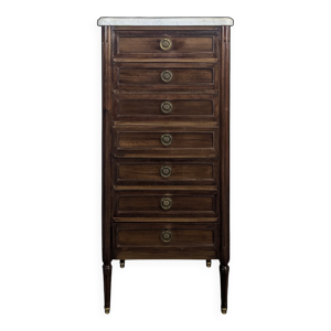 Semainier de style Louis - xvi acajou