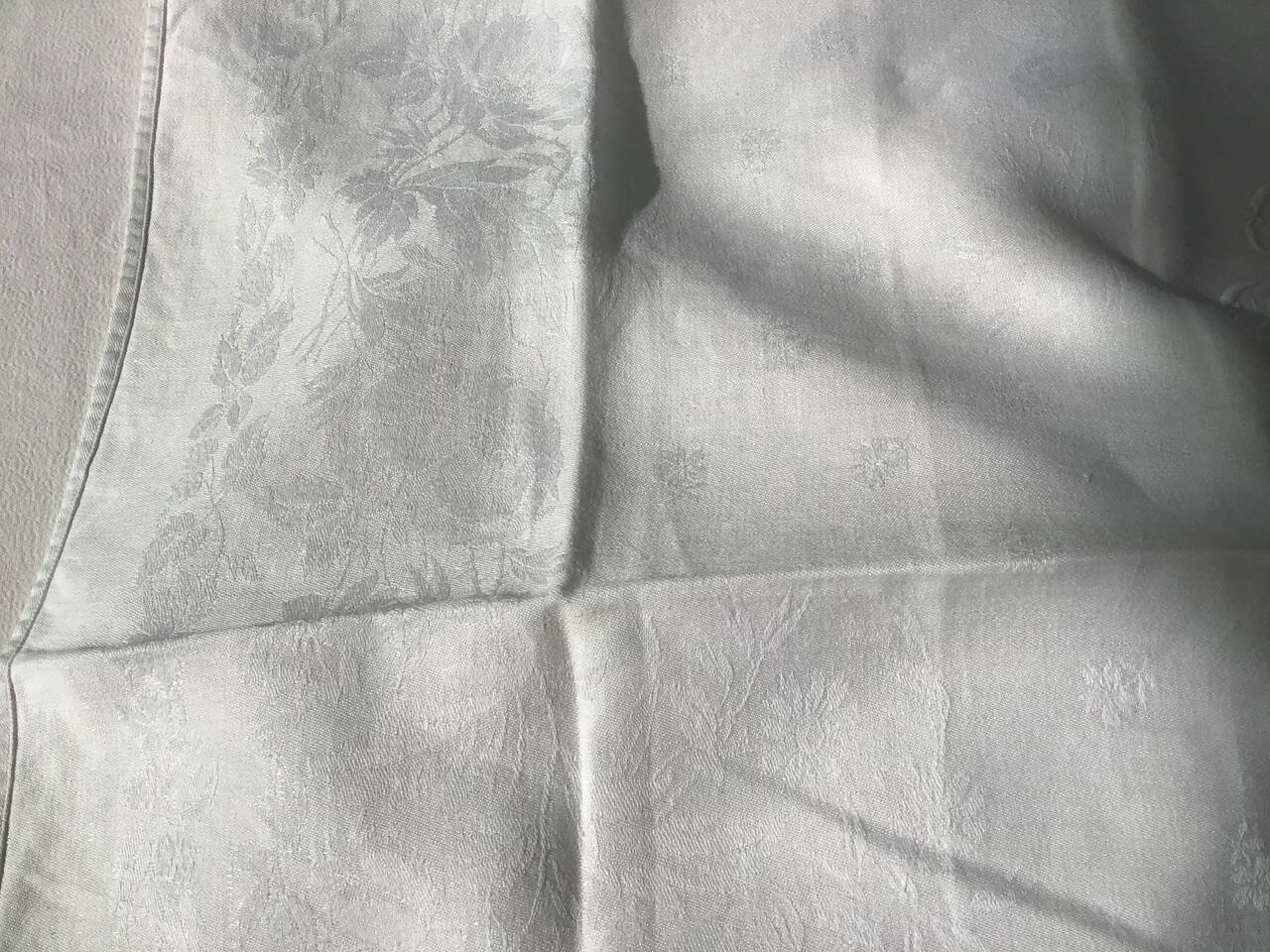 Set of 12 19th century white napkins marked “BL”