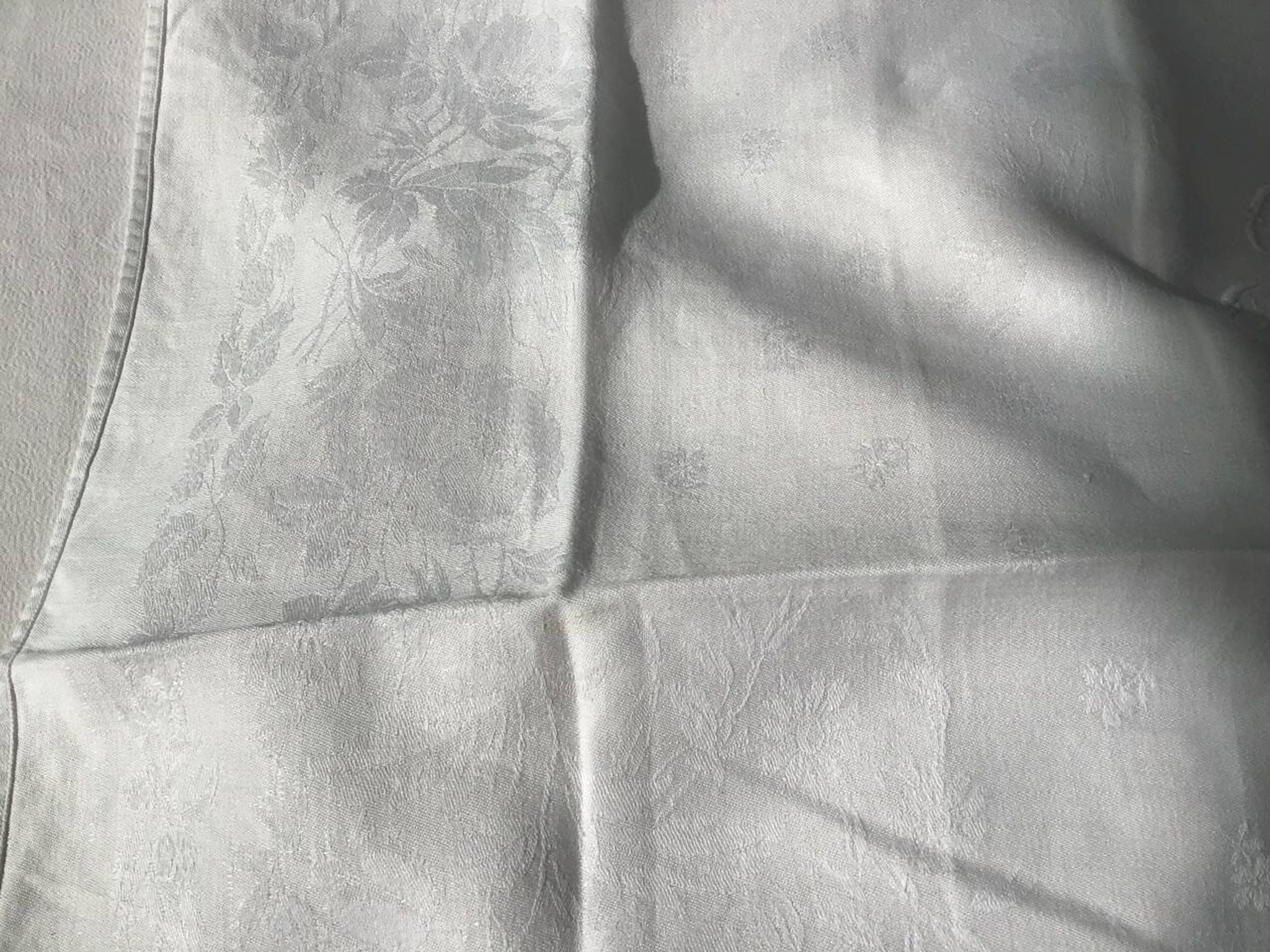 Set of 12 19th century white napkins marked “BL”
