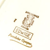 Service vaisselle Sarreguemines porcelaine opaque edwige