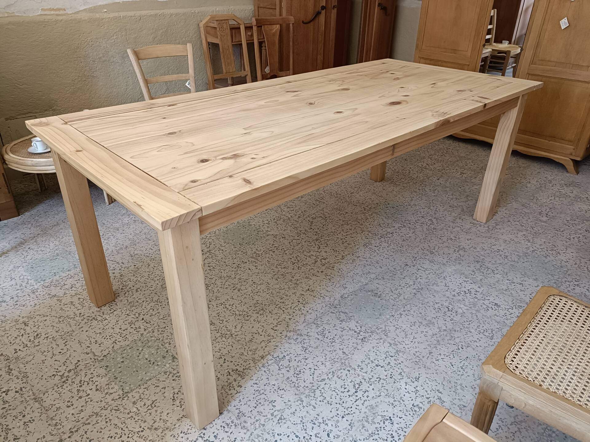 Renovated rectangular dining table