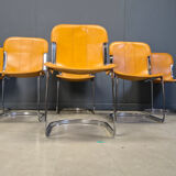 Vintage dining chairs by Cidue set of 6, 1970s