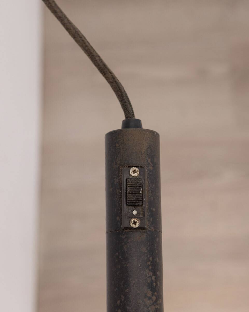 Adjustable wall lamp vintage 70s chromed metal italian design