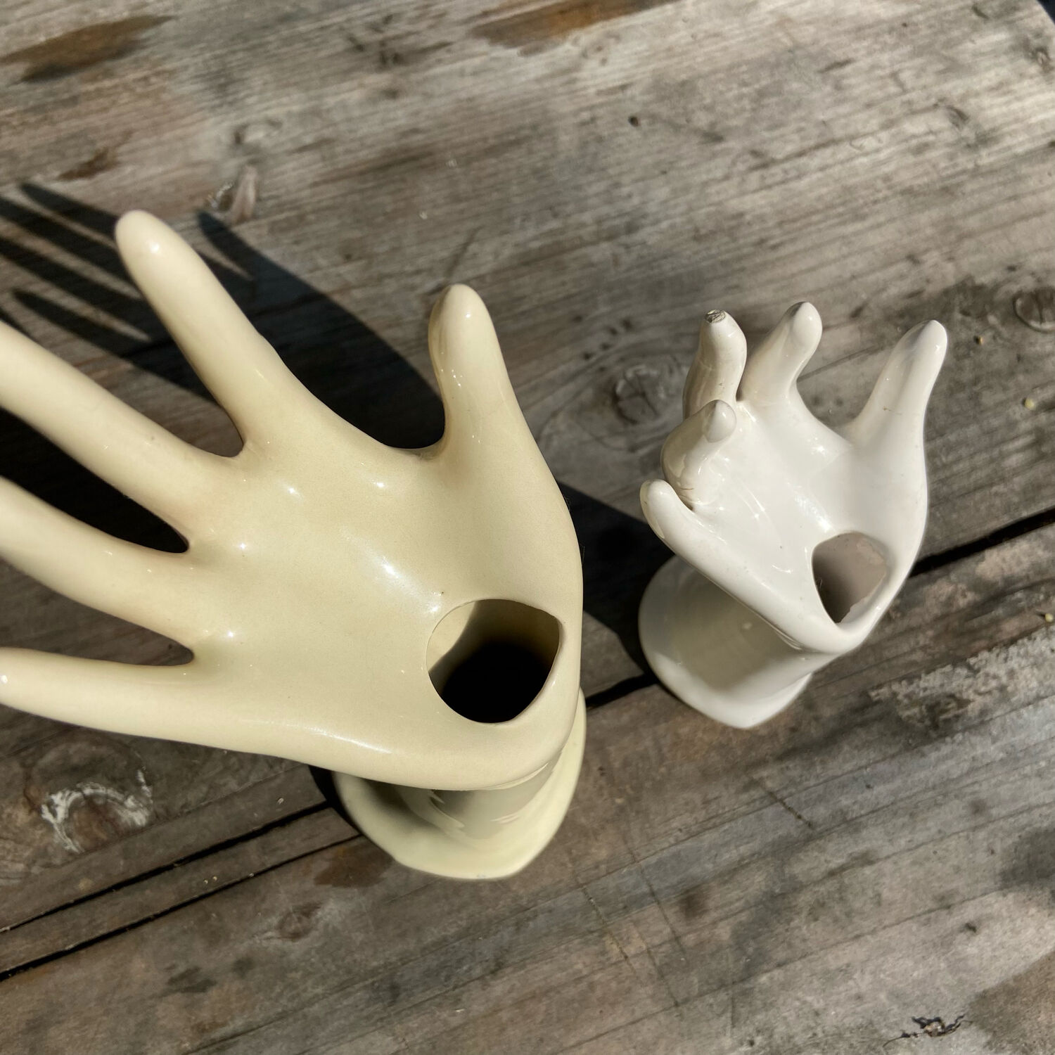 Mains en céramique