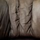 Vintage Mid-Century Modern German Brutalist Brown Leather 2-Seater Sofa