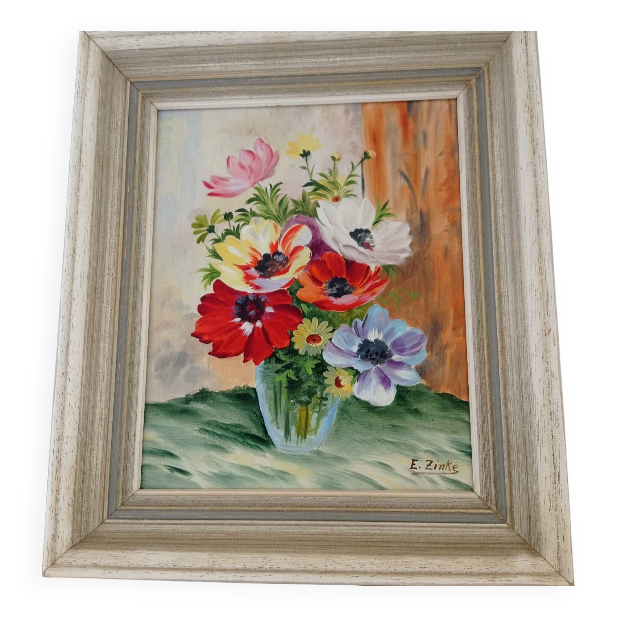 Painting Bouquet of flowers signed