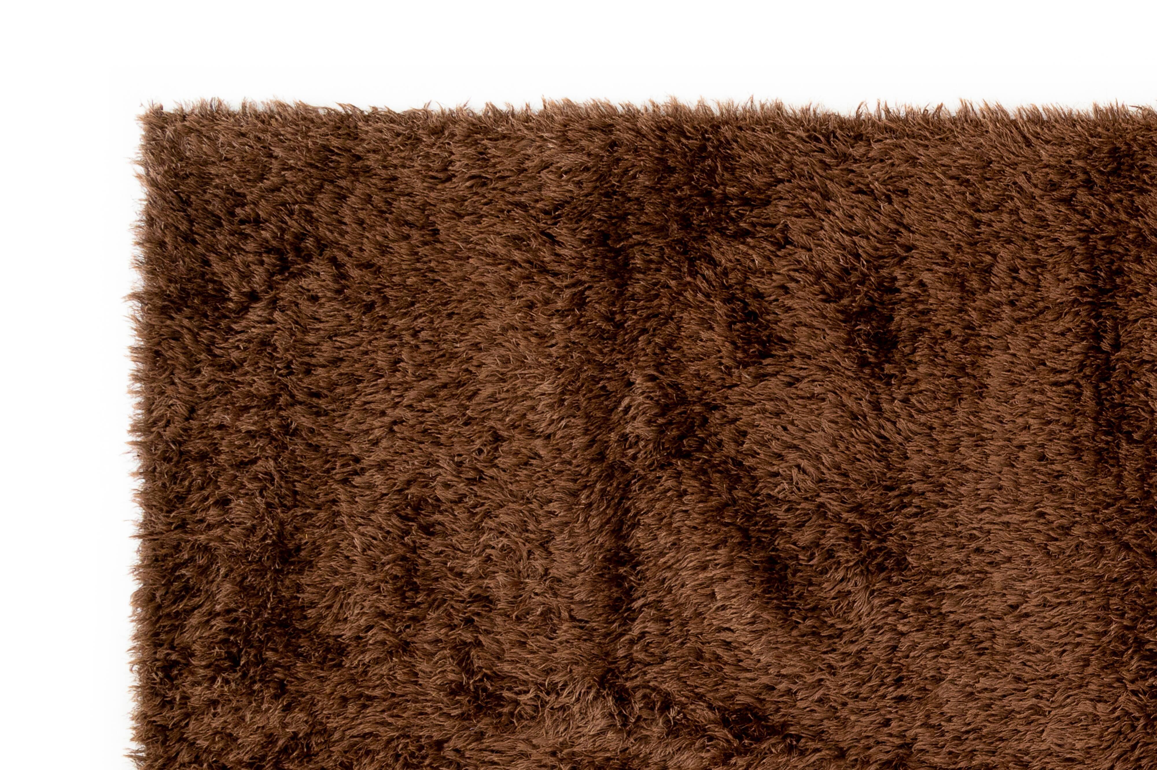 NOS Scandinavian design viscose rya rug by Axeco Svenska AB. 196 x 144 cm = 77 x 57 in