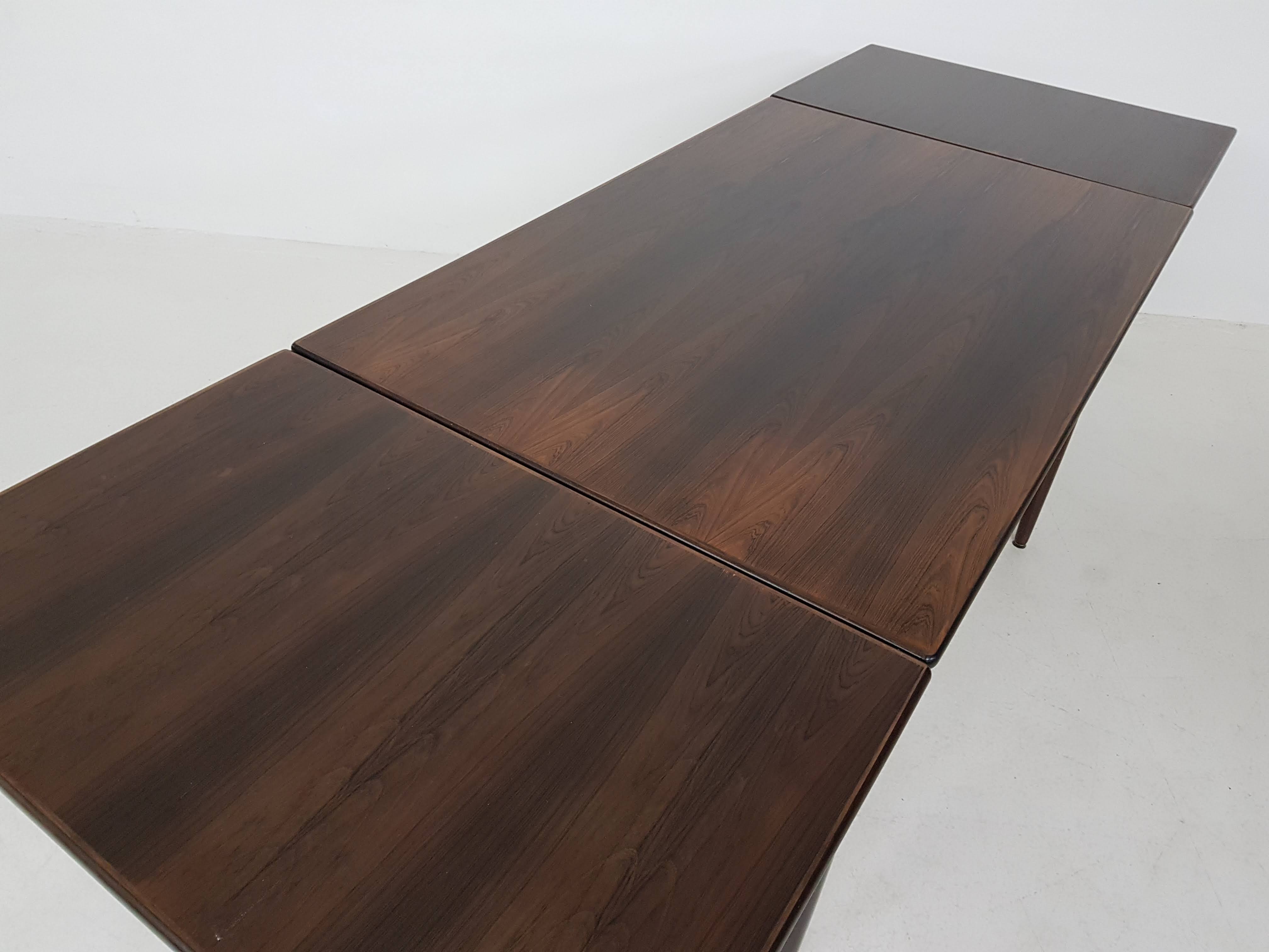 Scandinavian Rosewood extendable dining table
