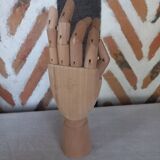Articulated wooden hand jewelry