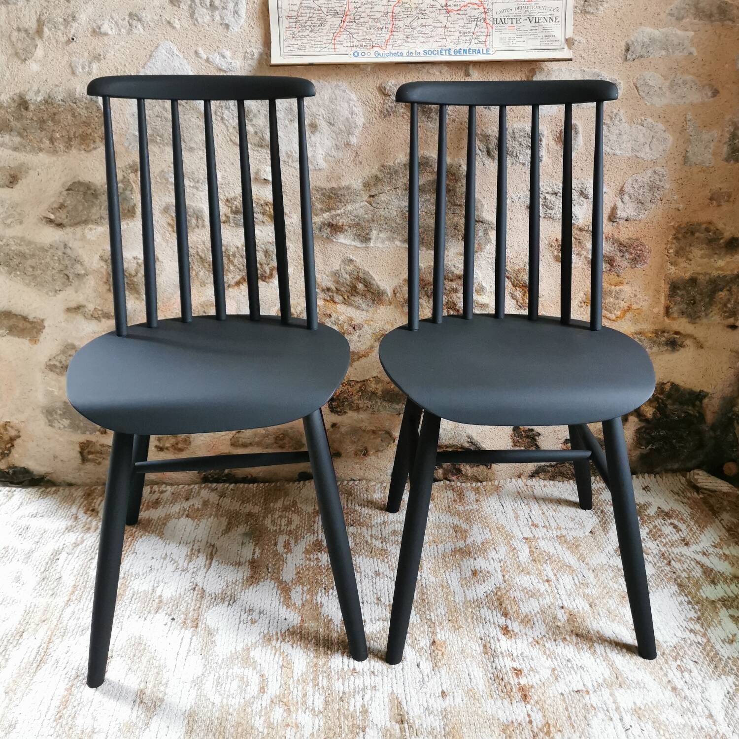 2 Chaises Scandinave, Fanett Ilmari Tapiovaara