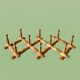 Vintage wooden accordion coat rack