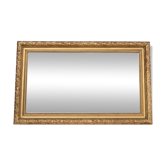 Miroir horizontal à cadre doré, France.