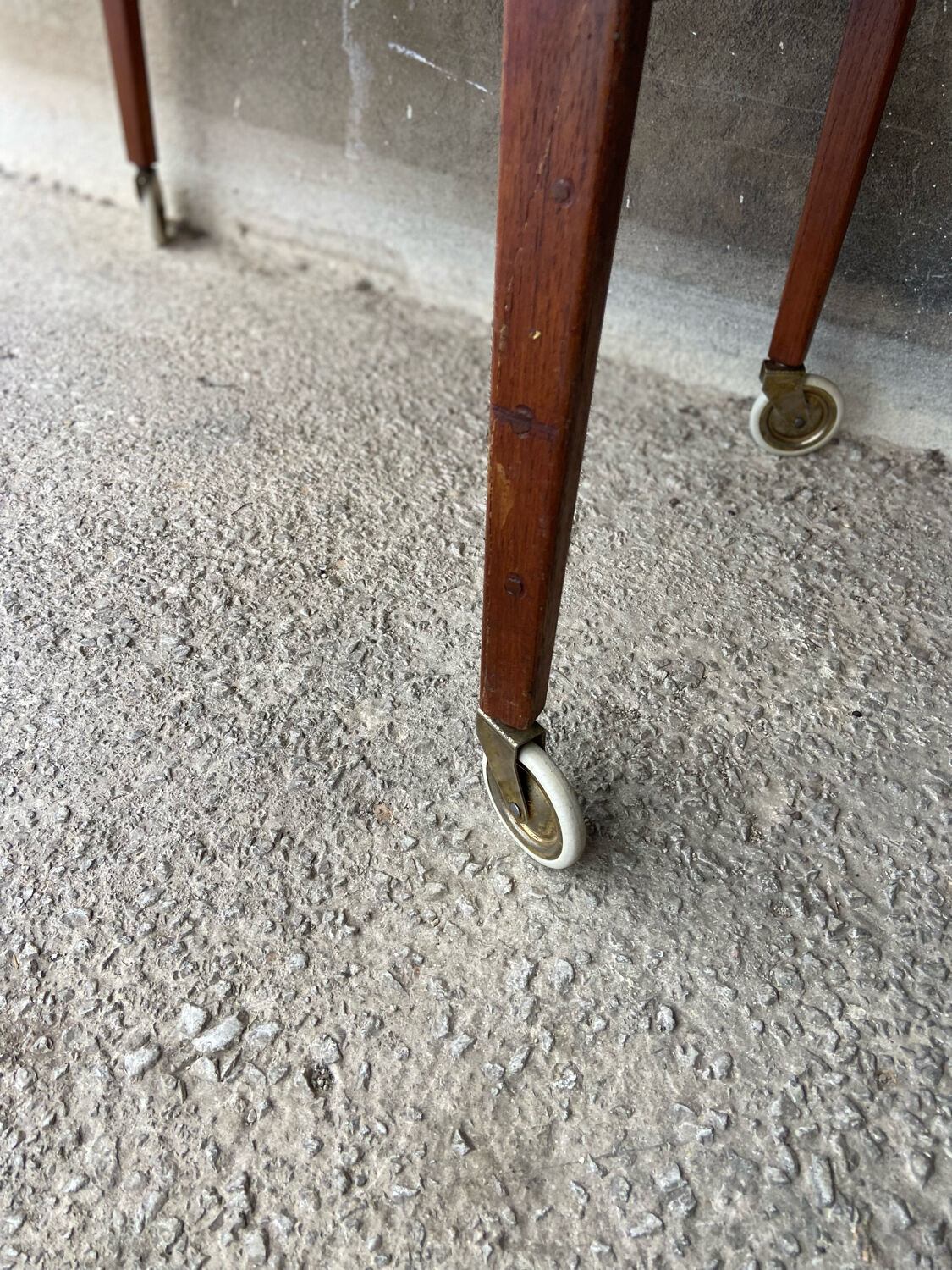 Teak kitchen trolley