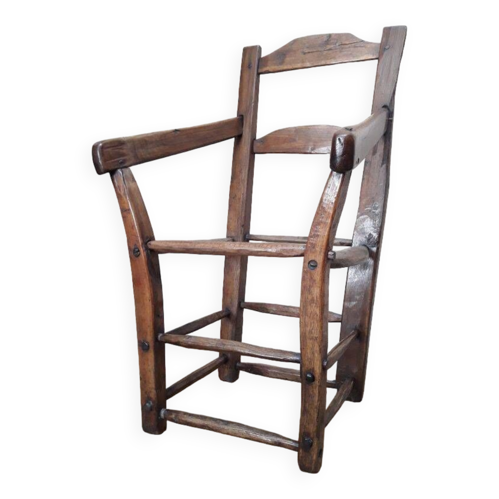 Old country folk art armchair