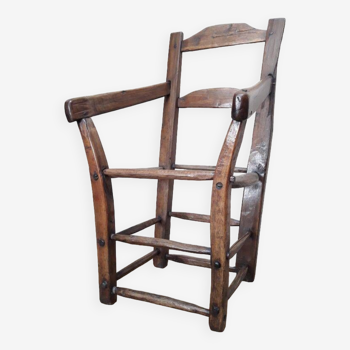 Old country folk art armchair