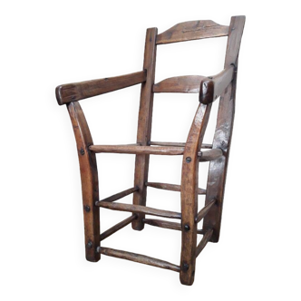 Old country folk art armchair