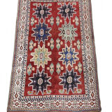 Vintage Caucasian Kazak Carpet Area Rug- 207x227cm