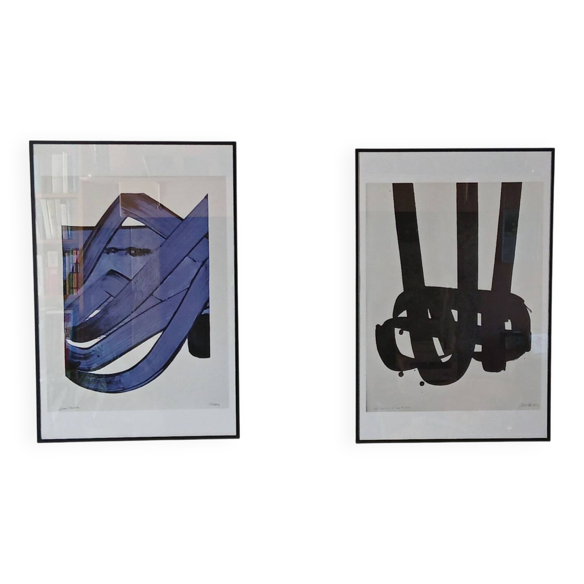 Pierre soulages after two works