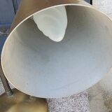 Designer desk lamp in gold metal 2 flexible arms from the 70s