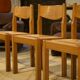 Ensemble de 4 chaises en orme Maison Regain 1960’s